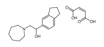 2-(azepan-1-ium-1-yl)-1-(2,3-dihydro-1H-inden-5-yl)ethanol,(Z)-4-hydroxy-4-oxobut-2-enoate Structure