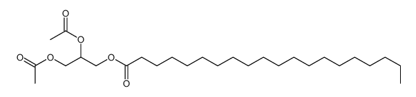 Icosanoic acid 2,3-bis(acetyloxy)propyl ester结构式