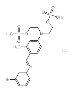 4-[(3-bromophenyl)iminomethyl]-3-methyl-N,N-bis(2-methylsulfonyloxyethyl)aniline picture