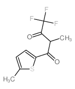 4,4,4-trifluoro-2-methyl-1-(5-methylthiophen-2-yl)butane-1,3-dione structure