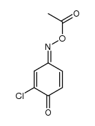 chloro-[1,4]benzoquinon-4-(O-acetyl oxime ) Structure