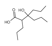 2,3-Dipropyl-3-hydroxy-hexansaeure Structure