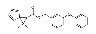 2,2-dimethylspiro[2.4]hepta-4,6-diene-1-carboxylic acid,m-phenoxybenzyl ester Structure