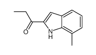 1-(7-methyl-1H-indol-2-yl)propan-1-one Structure