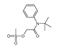 [2-(N-tert-butylanilino)-2-oxoethyl] methanesulfonate Structure