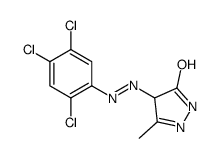 3-methyl-4-[(2,4,5-trichlorophenyl)diazenyl]-1,4-dihydropyrazol-5-one Structure