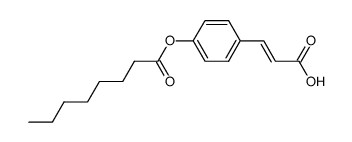 4-octanoyloxy-trans-cinnamic acid结构式