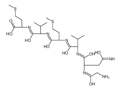 (2S)-2-[[(2S)-2-[[(2S)-2-[[(2S)-2-[[(2S)-4-amino-2-[(2-aminoacetyl)amino]-4-oxobutanoyl]amino]-3-methylbutanoyl]amino]-4-methylsulfanylbutanoyl]amino]-3-methylbutanoyl]amino]-4-methylsulfanylbutanoic acid结构式