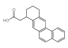 Benz[a]anthracene-8-acetic acid, 8,9,10,11-tetrahydro-结构式