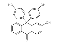 9(10H)-Anthracenone,3-hydroxy-10,10-bis(4-hydroxyphenyl)-结构式