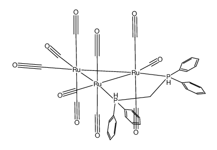 Ru3(CO)10(μ-bis(diphenylphosphino)methane) Structure