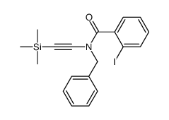 N-benzyl-2-iodo-N-(2-trimethylsilylethynyl)benzamide Structure