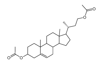 3,23-diacetoxy-24-nor-5-cholene Structure