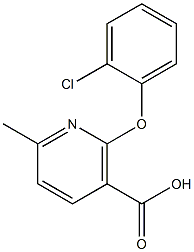 2-(2-Chlorophenoxy)-6-methylnicotinic acid Structure