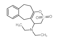 N,N-diethyl-3,3-dioxo-2,5,6,11-tetrahydro-1H-benzo[1,2]cyclohepta[6,7-c]oxathiin-1-amine结构式