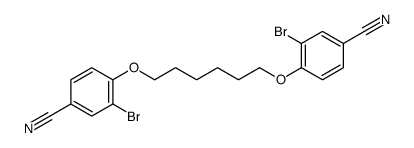 4,4'-[hexane-1,6-diylbis(oxy)]bis[3-bromobenzonitrile] Structure