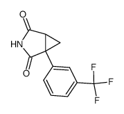 1-(m-Trifluormethylphenyl)-1,2-cyclopropandicarboximid结构式