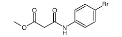 methyl 3-(4-bromoanilino)-3-oxopropanoate Structure