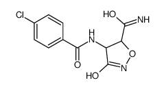 4-[(4-chlorobenzoyl)amino]-3-oxo-1,2-oxazolidine-5-carboxamide结构式