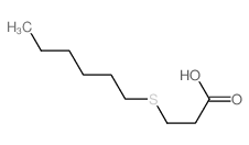 3-(Hexylthio)propionic acid Structure