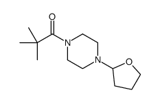 2,2-dimethyl-1-[4-(oxolan-2-yl)piperazin-1-yl]propan-1-one Structure