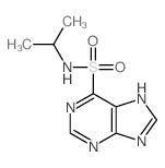 N-propan-2-yl-7H-purine-6-sulfonamide结构式