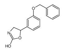 5-(3-phenylmethoxyphenyl)-1,3-oxazolidin-2-one结构式