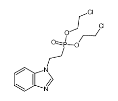 bis-2-chloroethyl <2-(1-benzimidazolyl)ethyl>phosphonate结构式