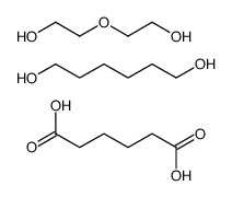 hexanedioic acid,hexane-1,6-diol,2-(2-hydroxyethoxy)ethanol结构式