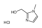 2-hydroxymethyl-1-methylimidazole hydrochloride structure