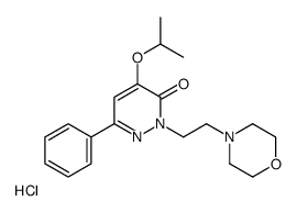 2-(2-morpholin-4-ylethyl)-6-phenyl-4-propan-2-yloxypyridazin-3-one,hydrochloride Structure