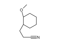 3-[(1S,2S)-2-methoxycyclohexyl]propanenitrile结构式