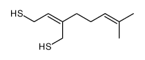 2-(4-methylpent-3-enyl)but-2-ene-1,4-dithiol Structure