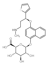 4-Hydroxy Duloxetine b-D-Glucuronide结构式