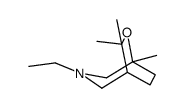 3-Ethyl-5,7,7-trimethyl-6-oxa-3-azabicyclo(3.2.2)nonane结构式