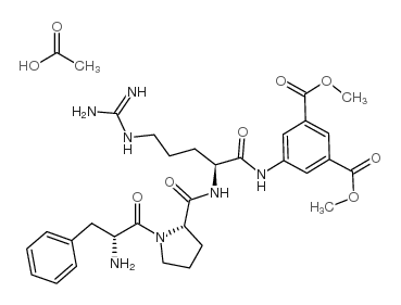 h-d-phe-pro-arg-5-amido-isophthalic acid-dimethyl ester acetate salt结构式