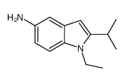 1H-Indol-5-amine,1-ethyl-2-(1-methylethyl)-(9CI) Structure