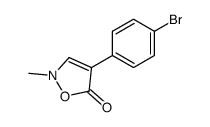 4-(4-bromo-phenyl)-2-methyl-2H-isoxazol-5-one结构式