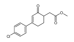 methyl 4-(4-chlorophenyl)-2-oxo-3-cyclohexen-1-ylacetate结构式