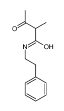 2-methyl-3-oxo-N-(2-phenylethyl)butanamide Structure