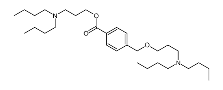 3-(dibutylamino)propyl 4-[3-(dibutylamino)propoxymethyl]benzoate结构式