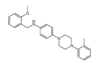 2-Methoxy-N-(4-(4-(2-methylphenyl)-1-piperazinyl)phenyl)benzenemethana mine Structure