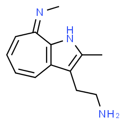 Cyclohepta[b]pyrrole, 3-(2-aminoethyl)-1,8-dihydro-2-methyl-8-(methylimino)- (8CI)结构式