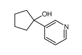 1-pyridin-3-ylcyclopentan-1-ol结构式