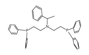 S(-)-N,N-BIS(2-DIPHENYLPHOSPHINOETHYL)-1-PHENYLETHYLAMINE structure