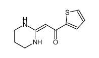 2-(1,3-diazinan-2-ylidene)-1-thiophen-2-ylethanone结构式