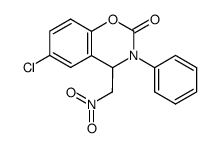 6-Chloro-4-nitromethyl-3-phenyl-3,4-dihydro-benzo[e][1,3]oxazin-2-one Structure