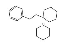 1-[1-(2-phenylethyl)cyclohexyl]piperidine结构式