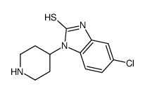 5-chloro-1,3-dihydro-1-(4-piperidinyl)-1H-benzimidazole-2-thione结构式