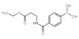 4-[(3-ETHOXY-3-OXOPROPYL)CARBAMOYL]BENZENEBORONIC ACID Structure